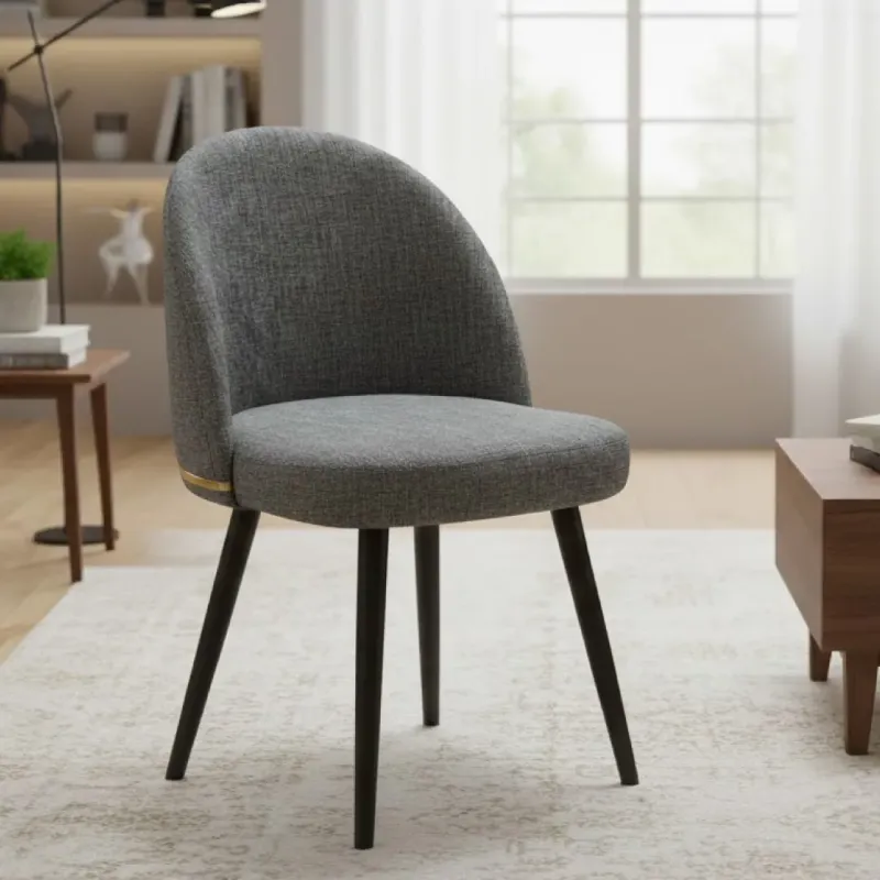 SILLA RYAN EN COLOR GRIS OSCURO