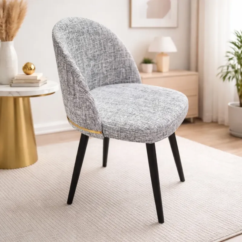 SILLA RYAN EN COLOR GRIS CLARO