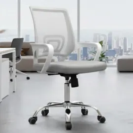 SILLA ALBA TELA GRIS