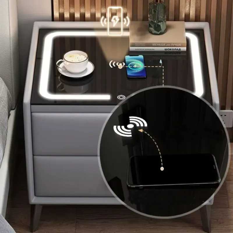 VELADOR CAJONERA LOURDES COLOR GRIS