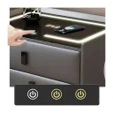 VELADOR CAJONERA LOURDES COLOR GRIS