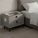 VELADOR CAJONERA LOURDES COLOR GRIS