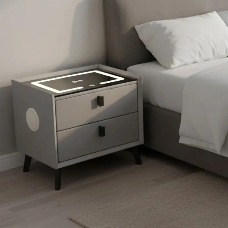 VELADOR CAJONERA LOURDES COLOR GRIS