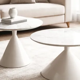 MESA CENTRO MINA  MARMOLEADA BLANCA 2