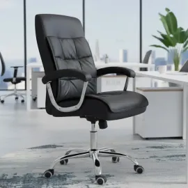 SILLON ARON CUERO SINTETICO COLOR NEGRO