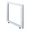 SOPORTE TIPO O CUADRADO EN ESTRUCTURA METALICA BLANCA