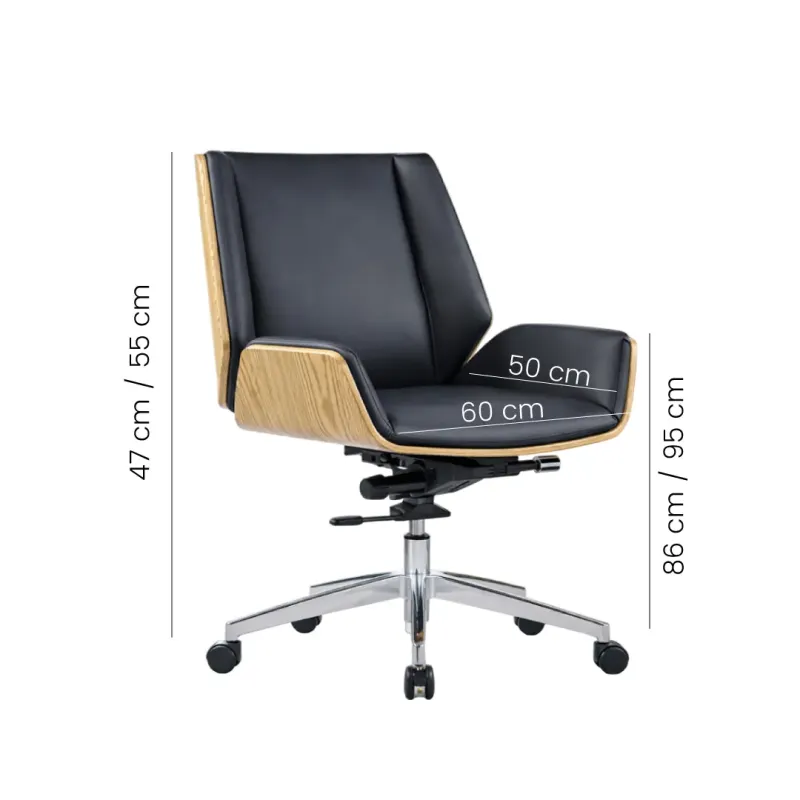 SILLON MONACO BAJO EN TAPIZ DE CUERINA NEGRA CON ESPALDAR DUNA