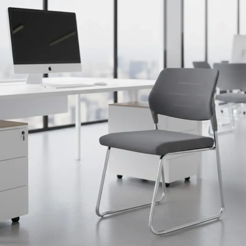 SILLA SELENA EN TELA GRIS