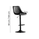 SILLA BAR CONAN COLOR NEGRO