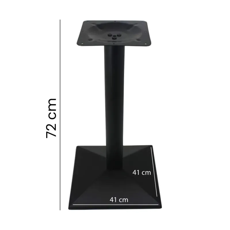 BASE CUADRADA COLOR NEGR0