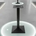 BASE CUADRADA COLOR NEGR0