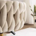 SILLA ROSE TELA  VELVET BLANCO PERLADO