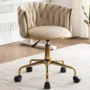 SILLA ROSE TELA  VELVET BLANCO PERLADO