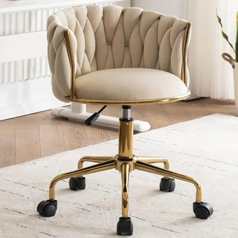 SILLA ROSE TELA  VELVET BLANCO PERLADO