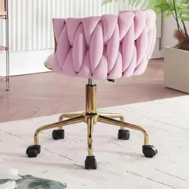 SILLA ROSE TELA VELVET PINK 2