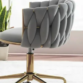 SILLA ROSE TELA VELVET GRIS 2