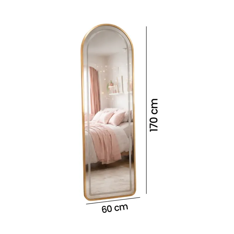 ESPEJO OVALADO MAYRA 170CM  LUZ LED