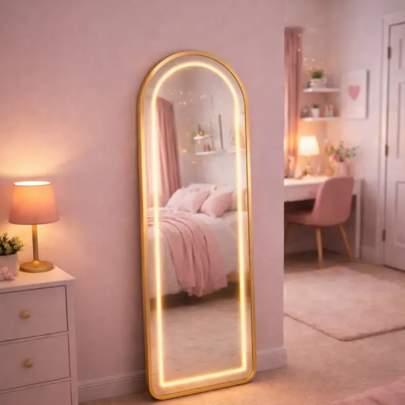 ESPEJO OVALADO VICKY 158CM LUZ LED