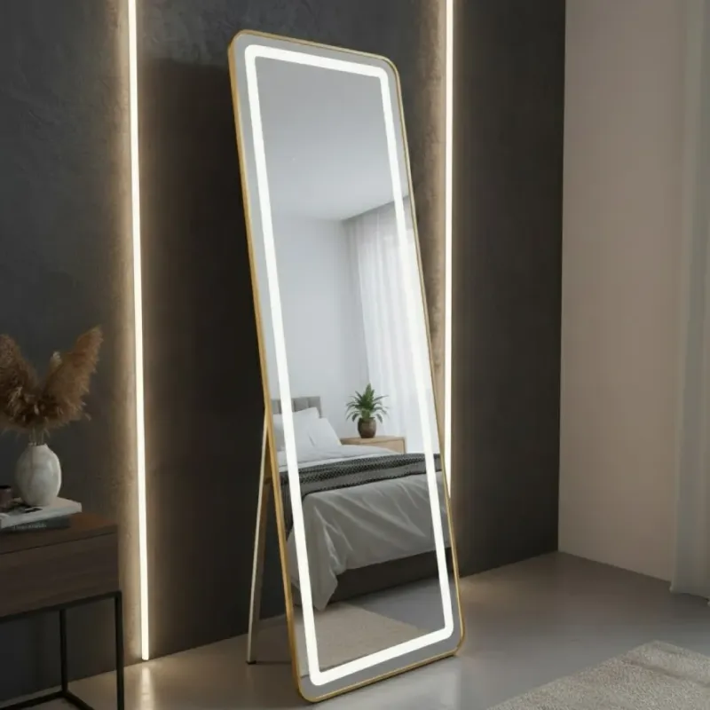 ESPEJO RECTO ANDREA 158CM LUZ LED