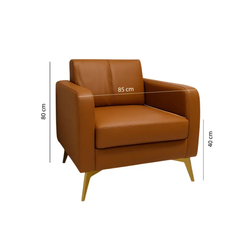 SOFA OSADIA DE 1P NARANJA