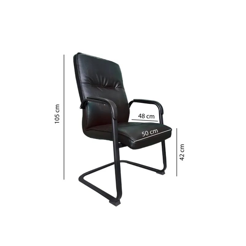 SILLA VISITA CHICAGO COLOR NEGRA