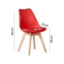 SILLA LOLA  COLOR ROJO