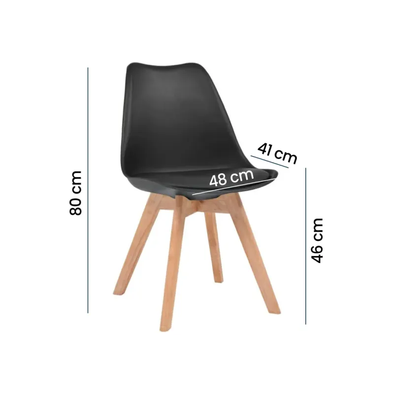 SILLA LOLA COLOR NEGRO