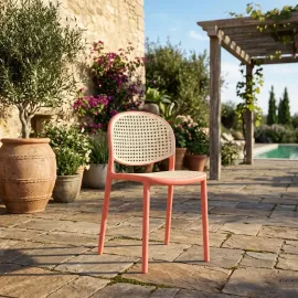 SILLA VISITA FLOYD CUERPO ROSADO