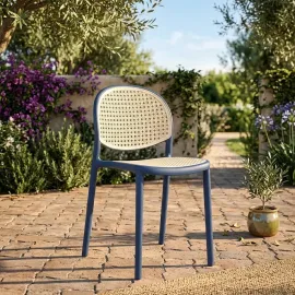 SILLA VISITA FLOYD CUERPO AZUL