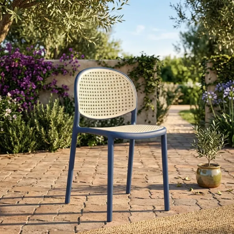 SILLA VISITA FLOYD CUERPO AZUL