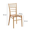 SILLA VISITA TIFANY COLOR DORADO