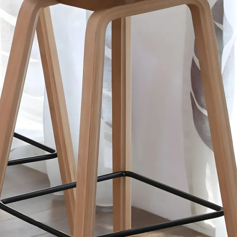 SILLA BAR GINGER ROJO SOPORTE MADERADO