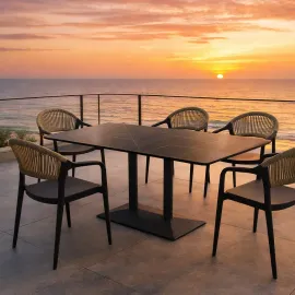 MESA RESTAURANT MATHIUS PRO COLOR NEGRO 2