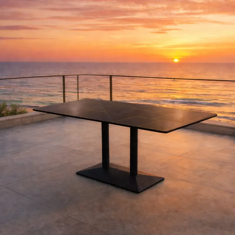 MESA RESTAURANT MATHIUS PRO COLOR NEGRO