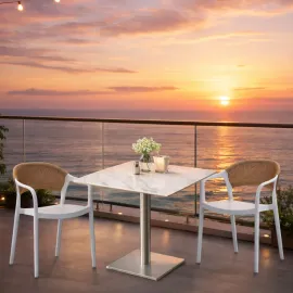 MESA RESTAURANT MATHIUS COLOR BLANCO 2