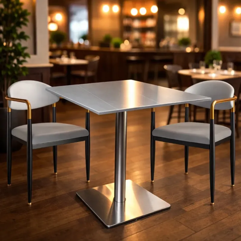 MESA RESTAURANT MATHIUS COLOR GRIS