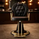 SILLA PELUQUERO VIENA COLOR NEGRO