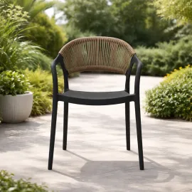 SILLA FIJA YULIET COLOR  NEGRO