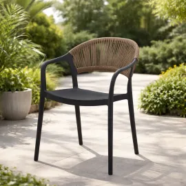 SILLA FIJA YULIET COLOR  NEGRO