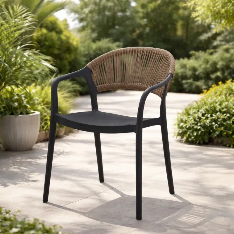 SILLA FIJA YULIET COLOR  NEGRO