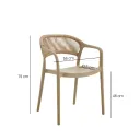 SILLA FIJA YULIET  COLOR  CAFE