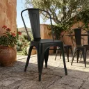 SILLA VISITA TOLIX COLOR NEGRO