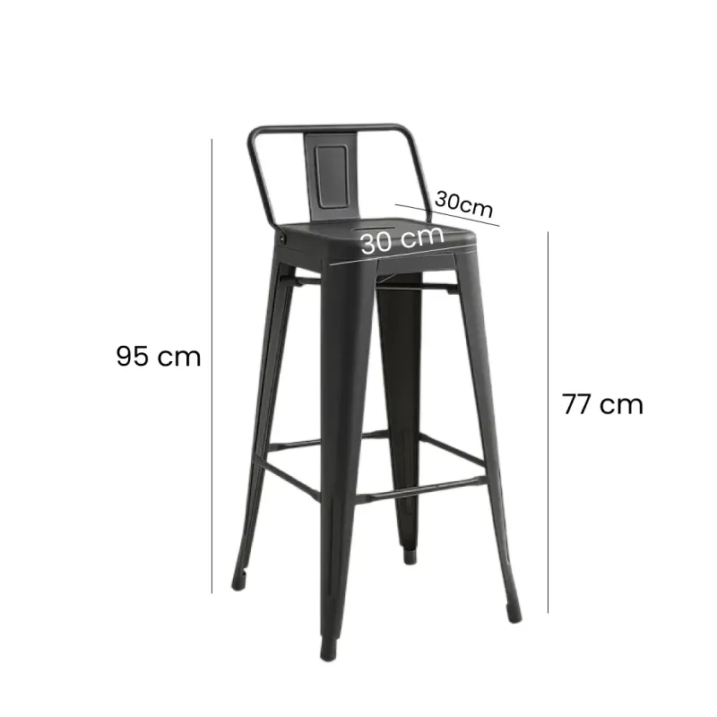 SILLA BAR TOLIX SMALL COLOR NEGRO