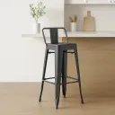 SILLA BAR TOLIX SMALL COLOR NEGRO