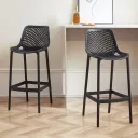 SILLA BAR JOSELYN COLOR NEGRA