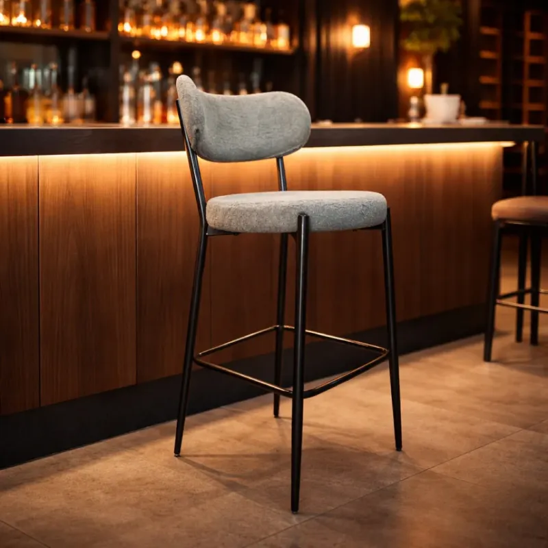 SILLA BAR JENNY COLOR GRIS