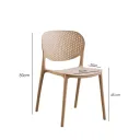 SILLA VISITA DASHA COLOR TAUPE