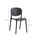 SILLA VISITA DASHA COLOR NEGRA