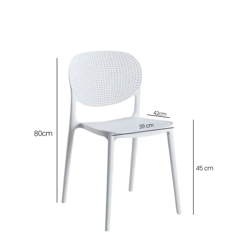 SILLA VISITA DASHA COLOR BLANCA