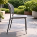 SILLA FIJA DASHA COLOR GRIS